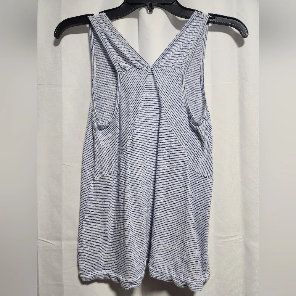 J. Crew Blue White Stripe‎ Tank Top XS